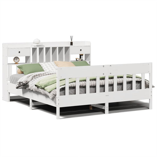 Bed Frame without Mattress White 180x200 cm Super King Solid Wood Pine Bed Frame without Mattress White 180x200 cm Super King Solid Wood Pine