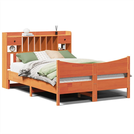 Bed Frame without Mattress Wax Brown 160x200 cm Solid Wood Pine Bed Frame without Mattress Wax Brown 160x200 cm Solid Wood Pine