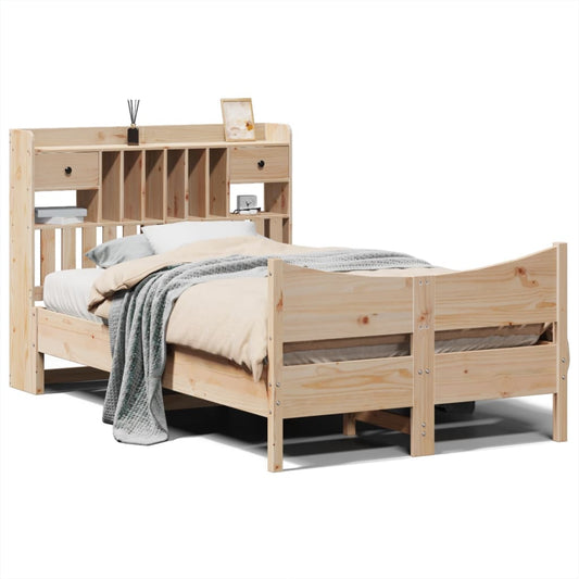 Bed Frame without Mattress 135x190 cm Double Solid Wood Pine Bed Frame without Mattress 135x190 cm Double Solid Wood Pine