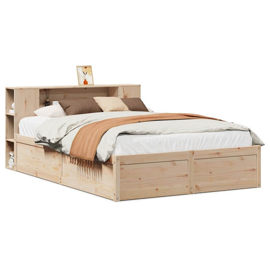 Bed Frame without Mattress 135x190 cm Double Solid Wood Pine Bed Frame without Mattress 135x190 cm Double Solid Wood Pine