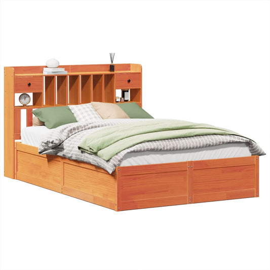 Bed Frame without Mattress Wax Brown 160x200 cm Solid Wood Pine Bed Frame without Mattress Wax Brown 160x200 cm Solid Wood Pine