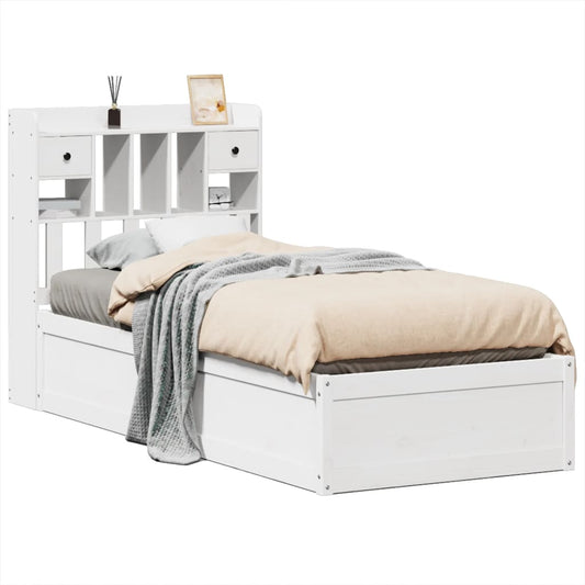 Bed Frame without Mattress White 90x200 cm Solid Wood Pine Bed Frame without Mattress White 90x200 cm Solid Wood Pine
