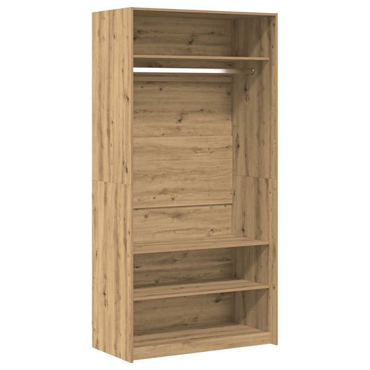 Wardrobe Artisan Oak 100x50x200 cm Engineered Wood Wardrobe Artisan Oak 100x50x200 cm Engineered Wood