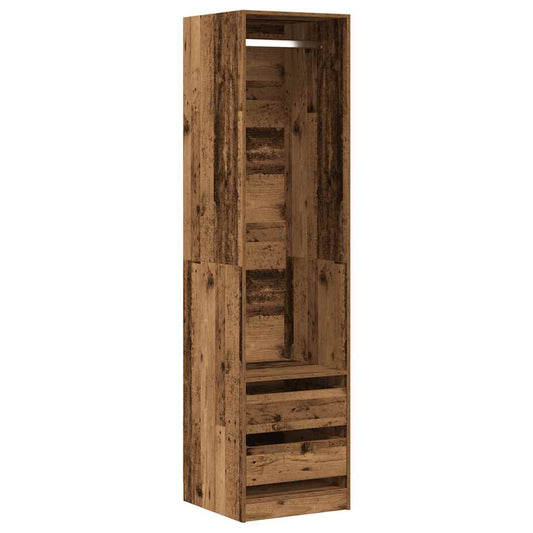 Wardrobe Old Wood 50x50x200 cm Engineered Wood Wardrobe Old Wood 50x50x200 cm Engineered Wood