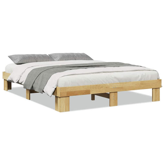 Bed Frame without Mattress 160x200 cm Solid Wood Oak Bed Frame without Mattress 160x200 cm Solid Wood Oak