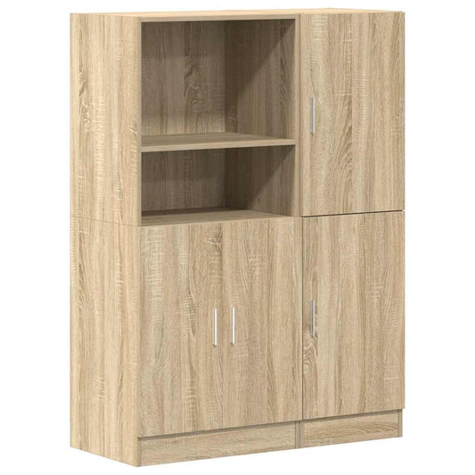 2 Piece Kitchen Cabinet Set Sonoma Oak Engineered Wood 2 Piece Kitchen Cabinet Set Sonoma Oak Engineered Wood