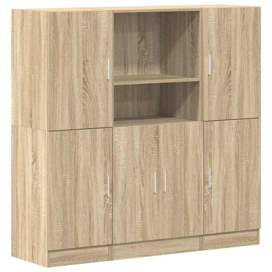 3 Piece Kitchen Cabinet Set Sonoma Oak Engineered Wood 3 Piece Kitchen Cabinet Set Sonoma Oak Engineered Wood