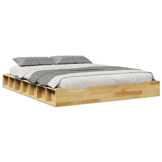 Bed Frame | Oak | Solid oak wood, Plywood | Double | Bed Frame Bed Frame | Oak | Solid oak wood, Plywood | Double | Bed Frame