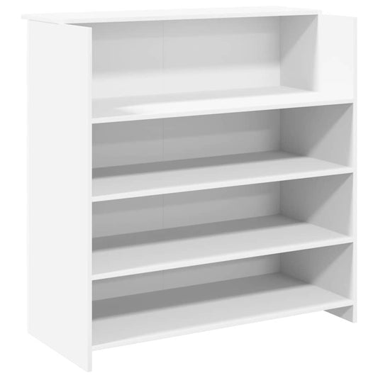 Reception Desk White 100x50x103,5 cm Engineered Wood Reception Desk White 100x50x103,5 cm Engineered Wood