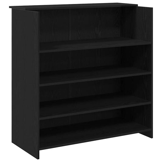 Reception Desk Black Oak 100x50x103,5 cm Engineered Wood Reception Desk Black Oak 100x50x103,5 cm Engineered Wood
