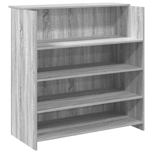Reception Desk Grey Sonoma 100x50x103,5 cm Engineered Wood Reception Desk Grey Sonoma 100x50x103,5 cm Engineered Wood