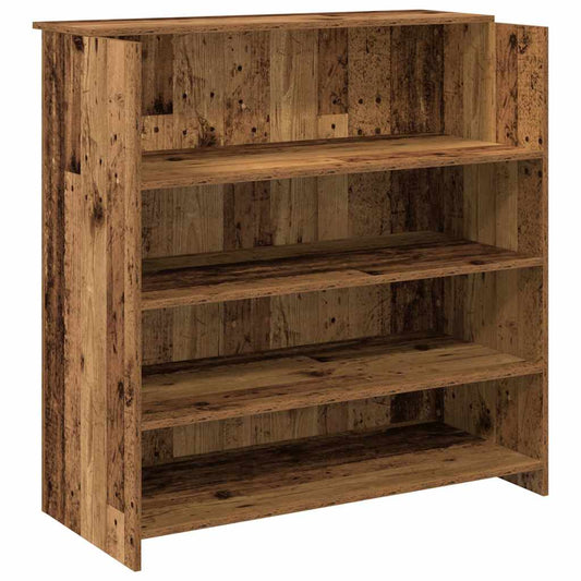 Reception Desk Old Wood 100x50x103.5 cm Engineered Wood Reception Desk Old Wood 100x50x103.5 cm Engineered Wood