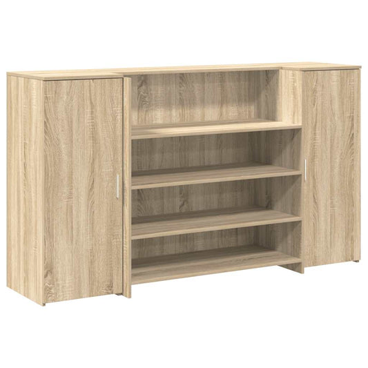 Reception Desk Sonoma Oak 180x50x103,5 cm Engineered Wood Reception Desk Sonoma Oak 180x50x103,5 cm Engineered Wood