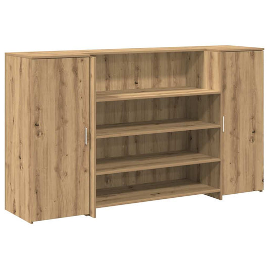 Reception Desk Artisan Oak 180x50x103,5 cm Engineered Wood Reception Desk Artisan Oak 180x50x103,5 cm Engineered Wood