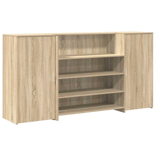 Reception Desk Sonoma Oak 200x50x103,5 cm Engineered Wood Reception Desk Sonoma Oak 200x50x103,5 cm Engineered Wood