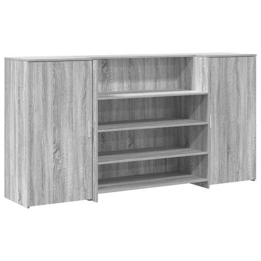 Reception Desk Grey Sonoma 200x50x103,5 cm Engineered Wood Reception Desk Grey Sonoma 200x50x103,5 cm Engineered Wood