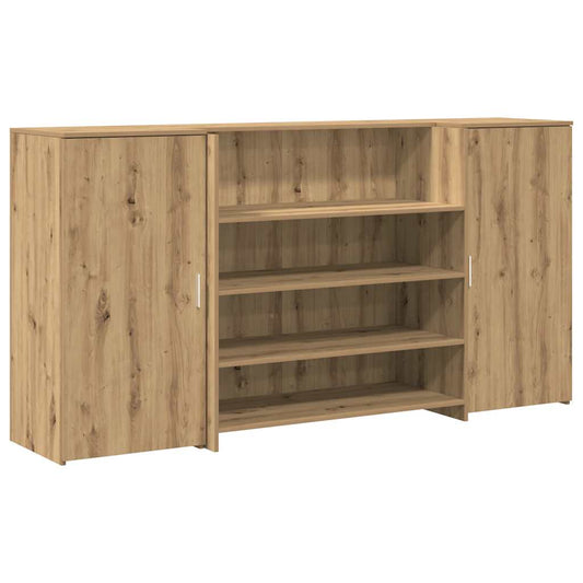 Reception Desk Artisan Oak 200x50x103,5 cm Engineered Wood Reception Desk Artisan Oak 200x50x103,5 cm Engineered Wood