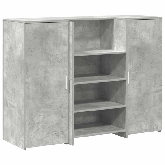 Reception Desk Concrete Grey 135x50x103,5 cm Engineered Wood Reception Desk Concrete Grey 135x50x103,5 cm Engineered Wood