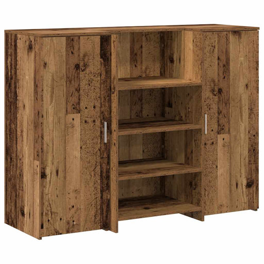 Reception Desk Old Wood 135x50x103,5 cm Engineered Wood Reception Desk Old Wood 135x50x103,5 cm Engineered Wood