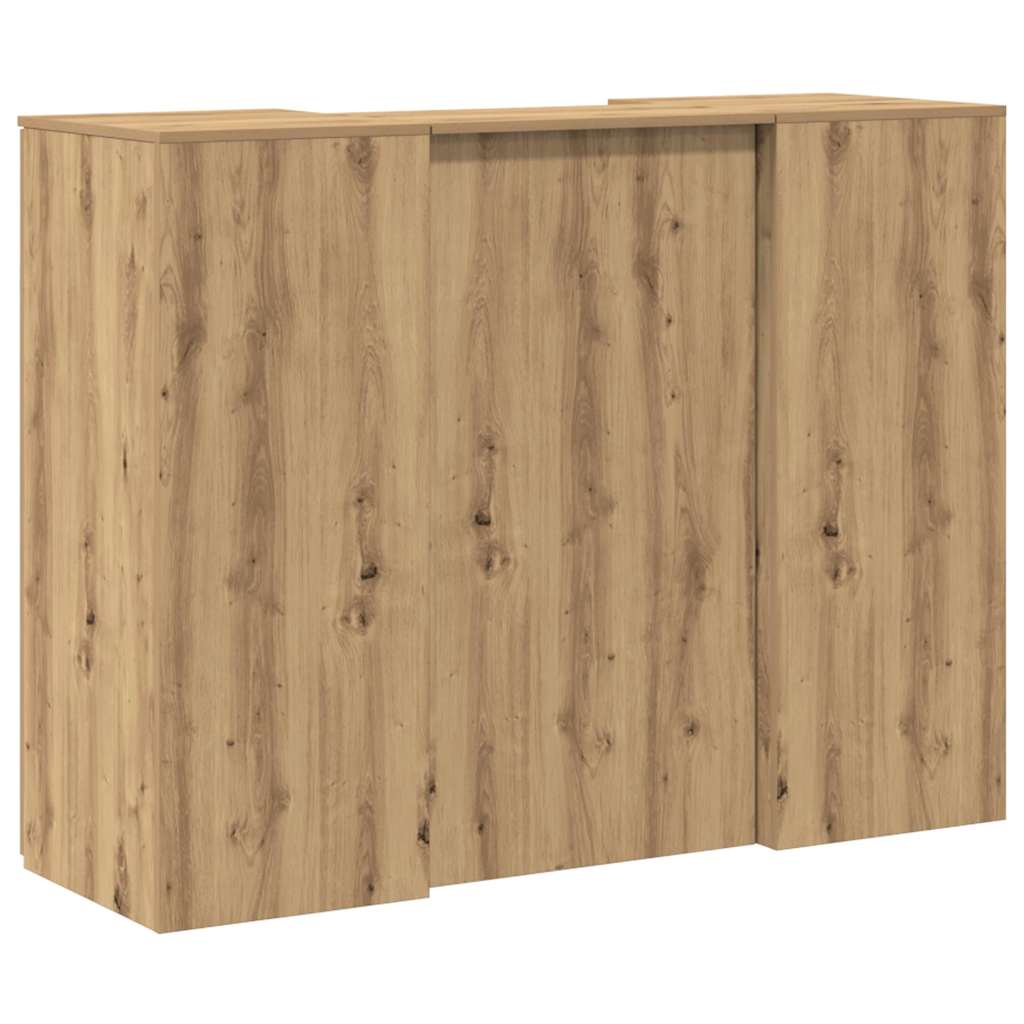 Reception Desk Artisan Oak 135x50x103,5 cm Engineered Wood