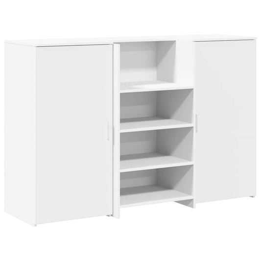 Reception Desk White 155x50x103,5 cm Engineered Wood Reception Desk White 155x50x103,5 cm Engineered Wood