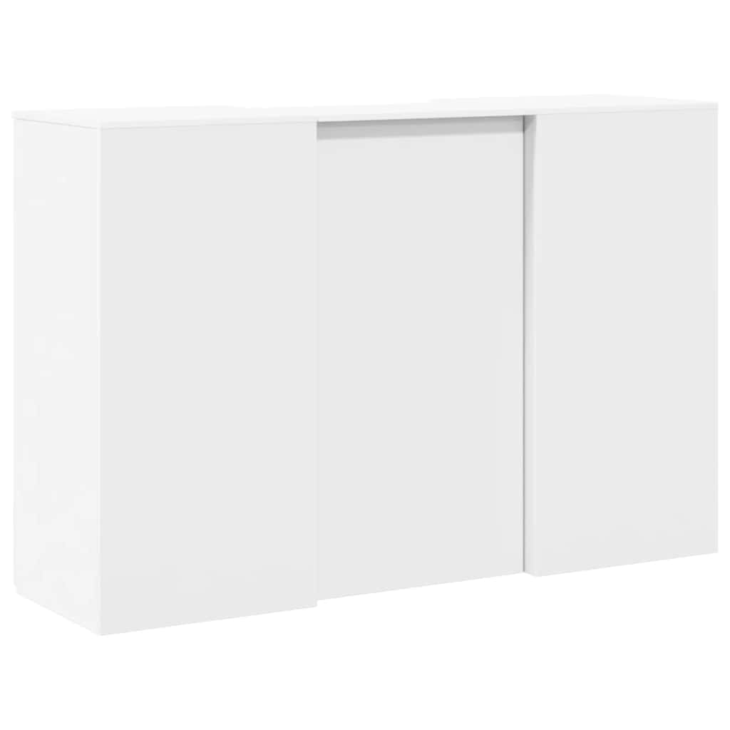 Reception Desk White 155x50x103,5 cm Engineered Wood