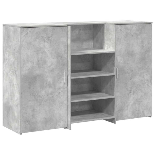 Reception Desk Concrete Grey 155x50x103,5 cm Engineered Wood Reception Desk Concrete Grey 155x50x103,5 cm Engineered Wood