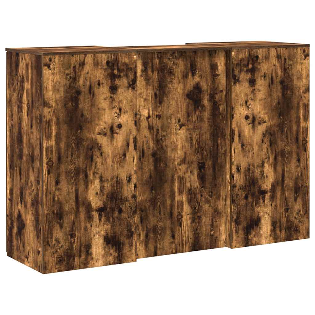 Reception Desk Smoked Oak 155x50x103,5 cm Engineered Wood