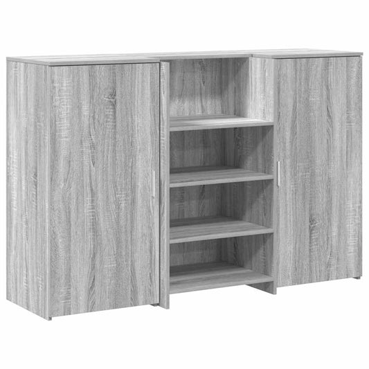Reception Desk Grey Sonoma 155x50x103,5 cm Engineered Wood Reception Desk Grey Sonoma 155x50x103,5 cm Engineered Wood