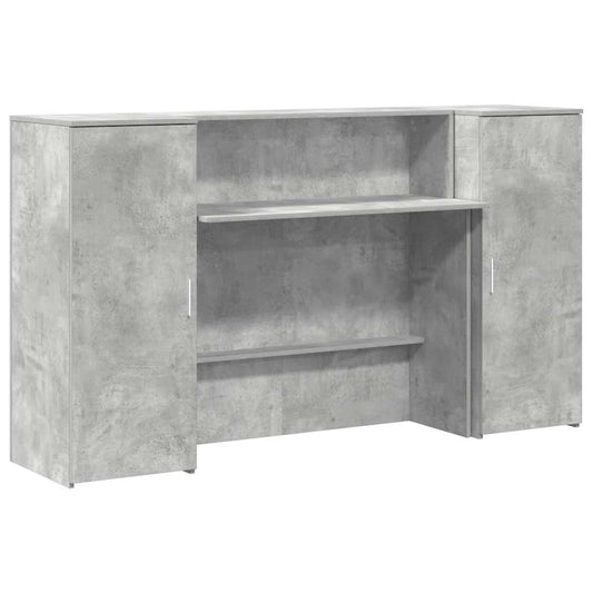 Reception Desk Concrete Grey 180x50x103,5 cm Engineered Wood Reception Desk Concrete Grey 180x50x103,5 cm Engineered Wood