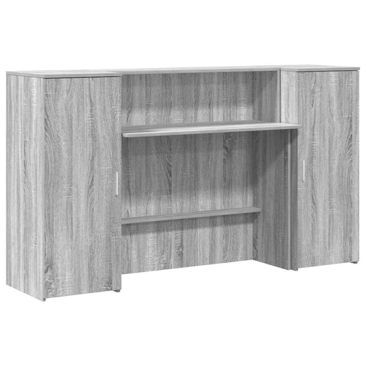 Reception Desk Grey Sonoma 180x50x103.5 cm Engineered Wood Reception Desk Grey Sonoma 180x50x103.5 cm Engineered Wood