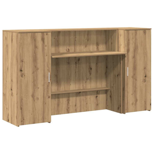 Reception Desk Artisan Oak 180x50x103,5 cm Engineered Wood Reception Desk Artisan Oak 180x50x103,5 cm Engineered Wood
