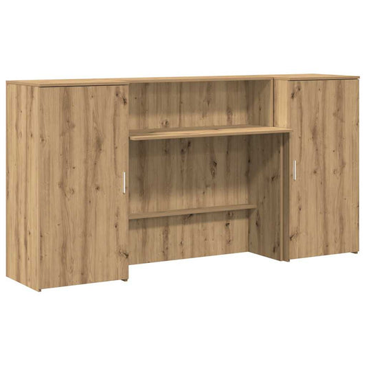 Reception Desk Artisan Oak 200x50x103,5 cm Engineered Wood Reception Desk Artisan Oak 200x50x103,5 cm Engineered Wood
