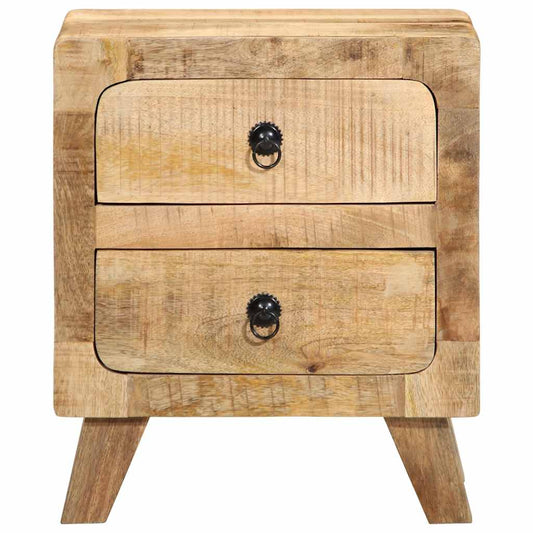 Bedside Cabinet 40x32x46 cm Solid Wood Rough Mango Bedside Cabinet 40x32x46 cm Solid Wood Rough Mango