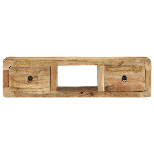 Wall-mounted TV Cabinet 100x32x25 cm Solid Wood Rough Mango Wall-mounted TV Cabinet 100x32x25 cm Solid Wood Rough Mango