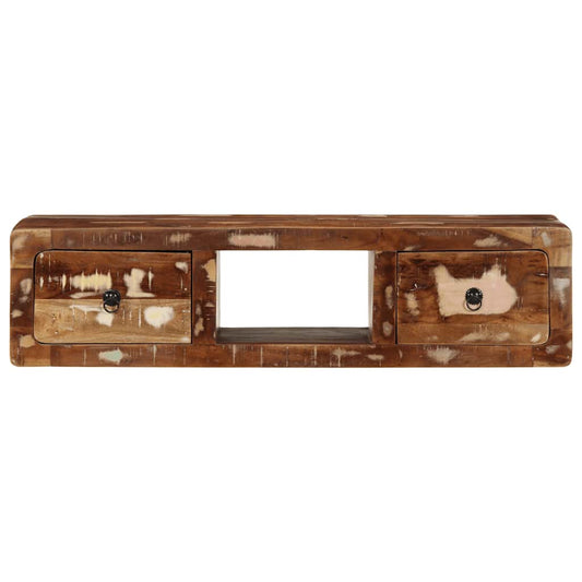 Wall-mounted TV Cabinet 100x32x25 cm Solid Wood Reclaimed Wall-mounted TV Cabinet 100x32x25 cm Solid Wood Reclaimed