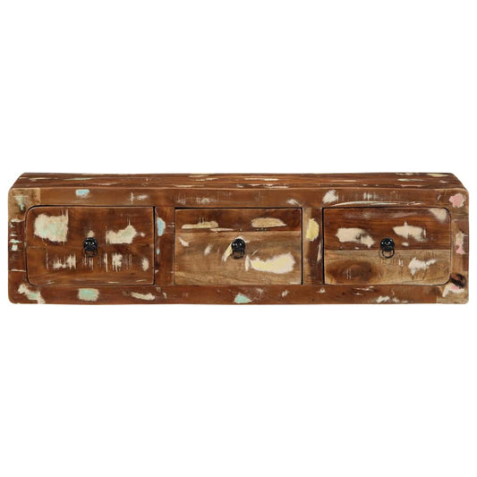 Wall-mounted TV Cabinet 100x32x25 cm Solid Wood Reclaimed Wall-mounted TV Cabinet 100x32x25 cm Solid Wood Reclaimed