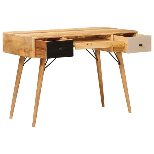 Writing Desk Brown 110 x 55 x 76 cm Solid Mango Wood Writing Desk Brown 110 x 55 x 76 cm Solid Mango Wood