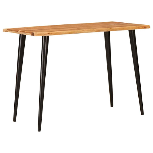 Dining Tables Brown and Black 110 x 55 x 78 cm Solid Mango Wood Dining Tables Brown and Black 110 x 55 x 78 cm Solid Mango Wood