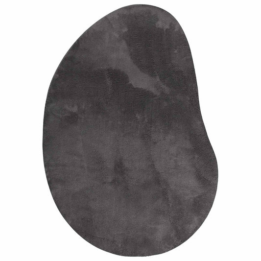 Carpet HUARTE Anthracite 140 x 200 cm Polyester Carpet HUARTE Anthracite 140 x 200 cm Polyester