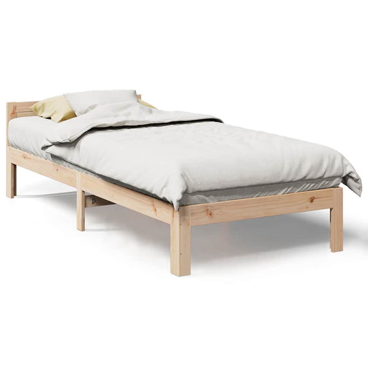 Bed Frame without Mattress 90x200 cm Solid Wood Pine Bed Frame without Mattress 90x200 cm Solid Wood Pine