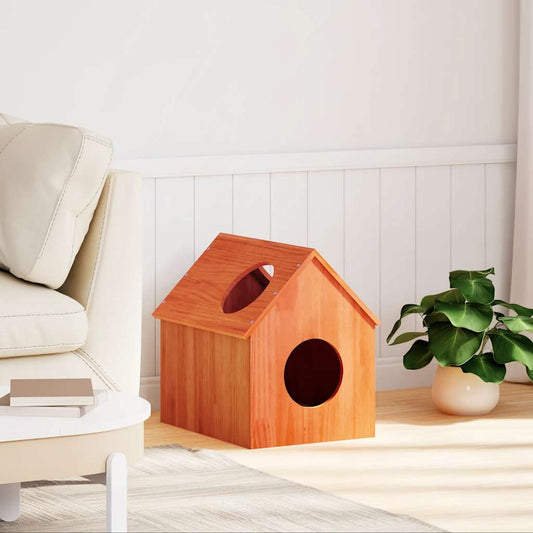 Cat House Wax Brown 41x50x50 cm Solid Wood Pine Cat House Wax Brown 41x50x50 cm Solid Wood Pine