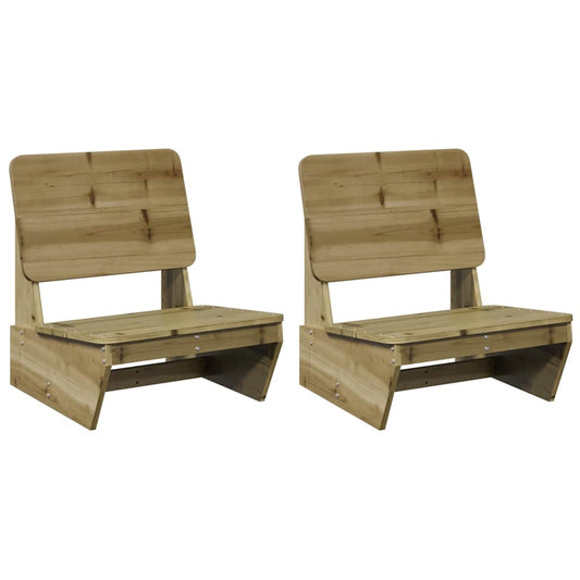 Garden Chairs 2 pcs 60x64x70.5 cm Impregnated Wood Pine Garden Chairs 2 pcs 60x64x70.5 cm Impregnated Wood Pine