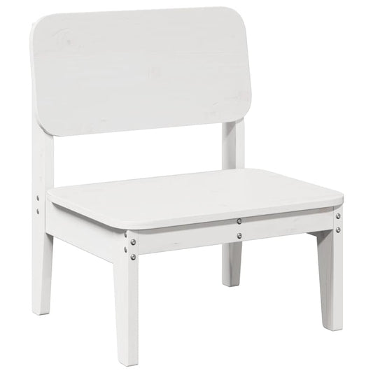 Garden Chair White 60x52,5x72 cm Solid Wood Pine Garden Chair White 60x52,5x72 cm Solid Wood Pine