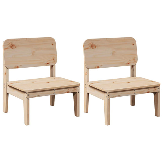Garden Chairs 2 pcs 60x52,5x72 cm Solid Wood Pine Garden Chairs 2 pcs 60x52,5x72 cm Solid Wood Pine