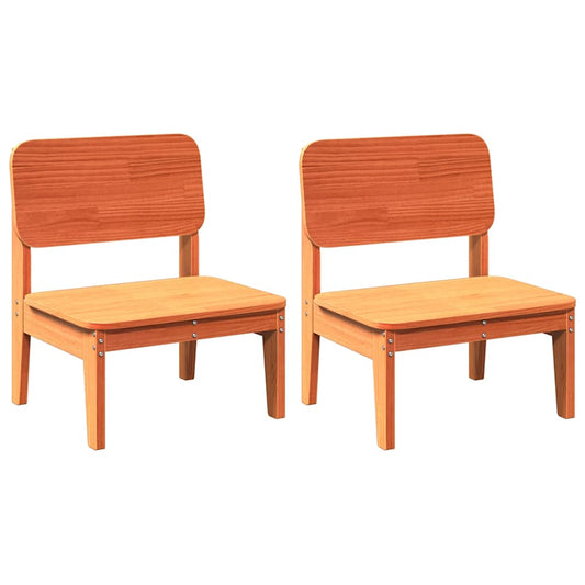 Garden Chairs 2 pcs Wax Brown 60x52.5x72 cm Solid Wood Pine Garden Chairs 2 pcs Wax Brown 60x52.5x72 cm Solid Wood Pine
