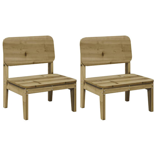 Garden Chairs 2 pcs 60x52.5x72 cm Impregnated Wood Pine Garden Chairs 2 pcs 60x52.5x72 cm Impregnated Wood Pine