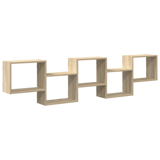 Wall Cube Shelf 5 Compartments Sonoma Oak Engineered Wood Wall Cube Shelf 5 Compartments Sonoma Oak Engineered Wood