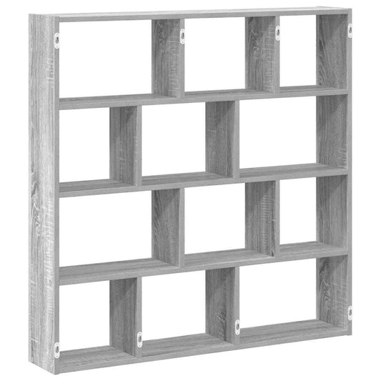 Wall Cube Shelf 12 Compartments Grey Sonoma Engineered Wood Wall Cube Shelf 12 Compartments Grey Sonoma Engineered Wood