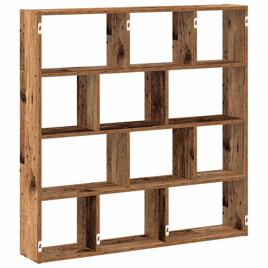 Wall Cube Shelf 12 Compartments Old Wood Engineered Wood Wall Cube Shelf 12 Compartments Old Wood Engineered Wood